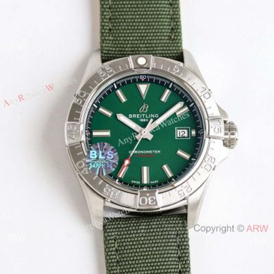 BLS Breitling Avenger Automatic 42 Military Green Dial Automatic Replica Watch